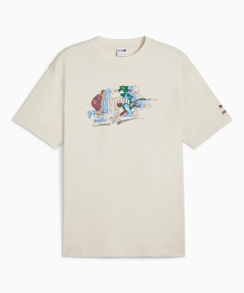 PUMA（プーマ）の「PUMA TEAM FOR THE FANBASE S/S TEE（プーマ チーム フォー ザ ファンベース 半袖 Tシャツ）（Tシャツ/カットソー・メンズ・ホワイト系/ブラック系・SMALL/MEDIUM/LARGE）」の3枚目の写真