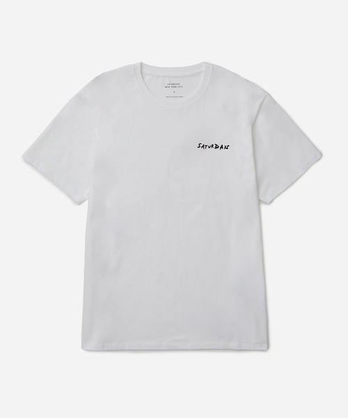 Saturdays NYC(サタデーズ ニューヨークシティ )の「BRUSH STROKE STANDARD SS TEE(Tシャツ/カットソー・メンズ・ホワイト/ブラック・S/M/L/XL)」の3枚目の写真