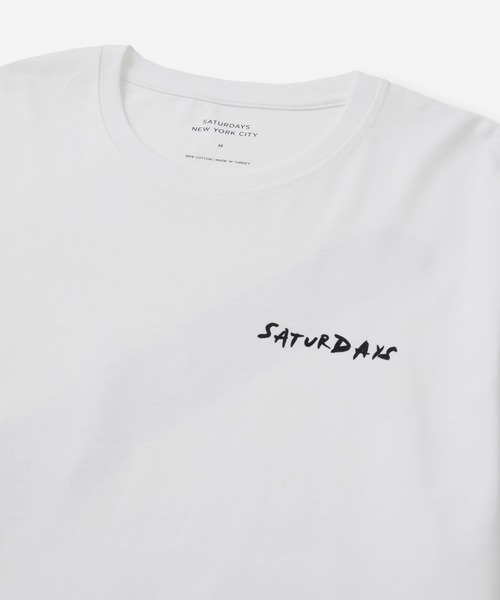 Saturdays NYC(サタデーズ ニューヨークシティ )の「BRUSH STROKE STANDARD SS TEE(Tシャツ/カットソー・メンズ・ホワイト/ブラック・S/M/L/XL)」の5枚目の写真