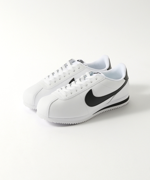 NIKE(ナイキ)の「Nike Cortez DM4044(スニーカー・メンズ・ホワイト/ブラック/グリーン・90/100/80/85/95)」の2枚目の写真