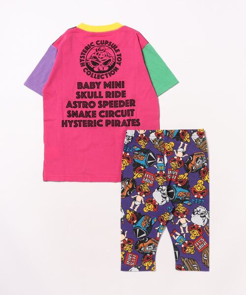 HYSTERIC MINI(ヒステリックミニ)の「Hystericmini CAPSULE TOY 半袖&レギンス セット(その他トップス・キッズ・ホワイト/ブラック・105/110)」の3枚目の写真