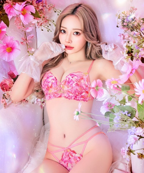 ブリリアント リッチ フラワーブラジャー & バック透け フルバック ショーツ セット（ブラ&ショーツ）｜Reinest（レイネスト） 4,755円