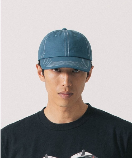 styles（スタイルス）の「BUTTER Washed Ripstop 6 Panel Cap（キャップ・メンズ・ブラック/ブルー・ONE SIZE）」の3枚目の写真