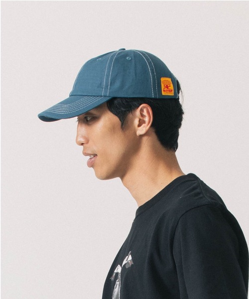 styles（スタイルス）の「BUTTER Washed Ripstop 6 Panel Cap（キャップ・メンズ・ブラック/ブルー・ONE SIZE）」の4枚目の写真
