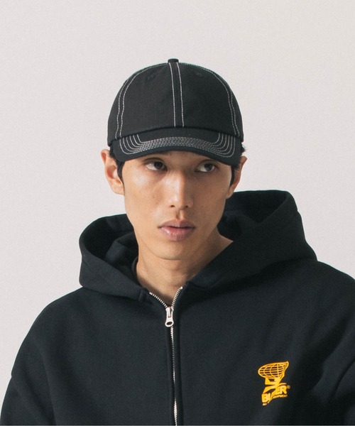 styles（スタイルス）の「BUTTER Washed Ripstop 6 Panel Cap（キャップ・メンズ・ブラック/ブルー・ONE SIZE）」の6枚目の写真
