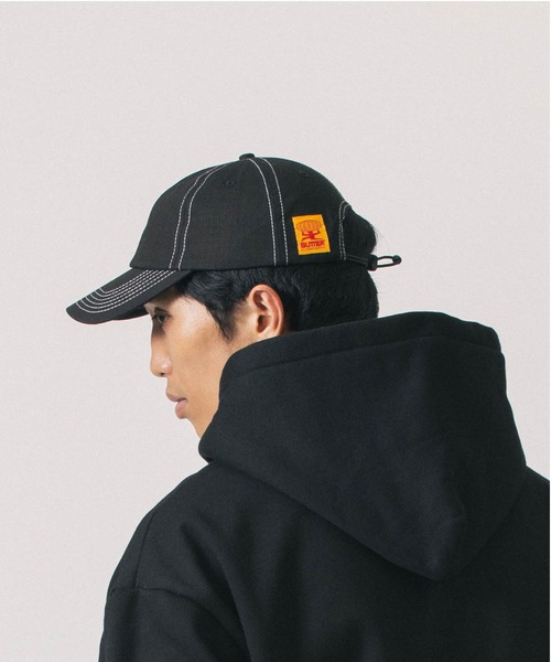 styles（スタイルス）の「BUTTER Washed Ripstop 6 Panel Cap（キャップ・メンズ・ブラック/ブルー・ONE SIZE）」の7枚目の写真
