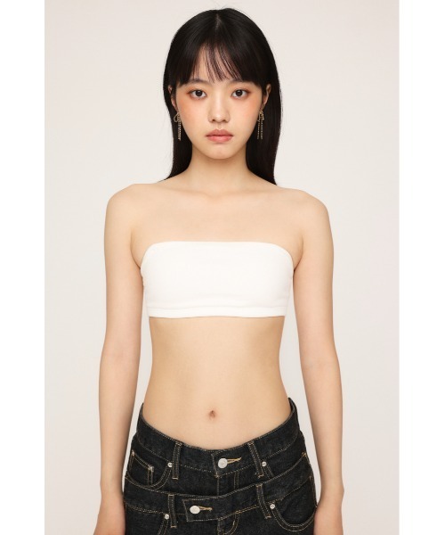 SLY（スライ）の「【カップ付き】PAD IN BRA TOP パッド イン ブラトップ（キャミソール・レディース・ホワイト/ブラック・FREE）」の8枚目の写真