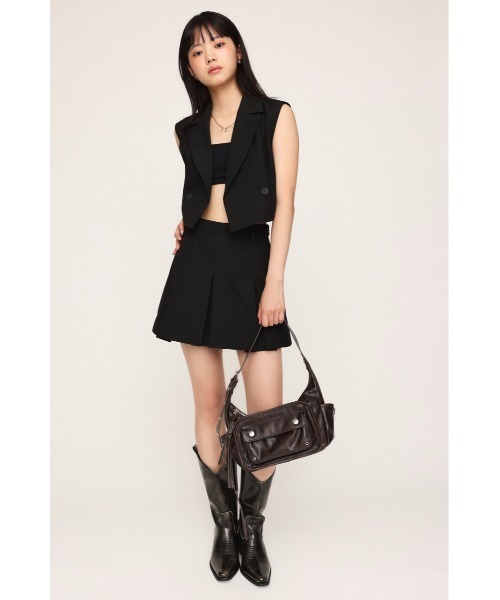 SLY（スライ）の「【カップ付き】PAD IN BRA TOP パッド イン ブラトップ（キャミソール・レディース・ホワイト/ブラック・FREE）」の12枚目の写真