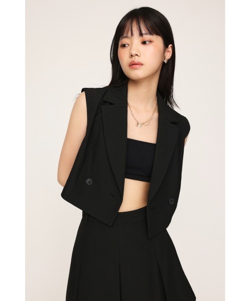 SLY（スライ）の「【カップ付き】PAD IN BRA TOP パッド イン ブラトップ（キャミソール・レディース・ホワイト/ブラック・FREE）」の13枚目の写真