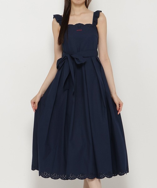 REDYAZEL(レディアゼル)の「エンブロイダリーコットンワンピース(ワンピース・レディース・ピンク/ネイビー/オフホワイト・FREE)」の2枚目の写真