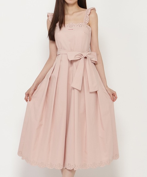 REDYAZEL(レディアゼル)の「エンブロイダリーコットンワンピース(ワンピース・レディース・ピンク/ネイビー/オフホワイト・FREE)」の3枚目の写真