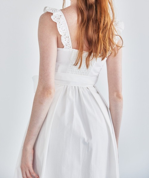 REDYAZEL(レディアゼル)の「エンブロイダリーコットンワンピース(ワンピース・レディース・ピンク/ネイビー/オフホワイト・FREE)」の9枚目の写真