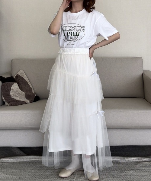 cuorequal(クオレコール)の「スポーティー半袖Tシャツ(Tシャツ/カットソー・レディース・ホワイト・MEDIUM/LARGE)」の9枚目の写真