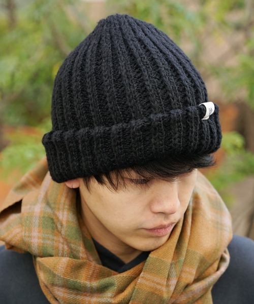 ROOPTOKYO（ループトウキョウ）の「VARZAR/バザール monogram label rung beanie ビーニー（ニットキャップ/ビーニー・メンズ・ブラック/アイボリー/グレー・FREE）」の11枚目の写真