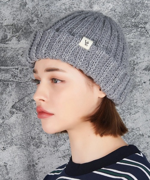 ROOPTOKYO（ループトウキョウ）の「VARZAR/バザール monogram label rung beanie ビーニー（ニットキャップ/ビーニー・メンズ・ブラック/アイボリー/グレー・FREE）」の14枚目の写真