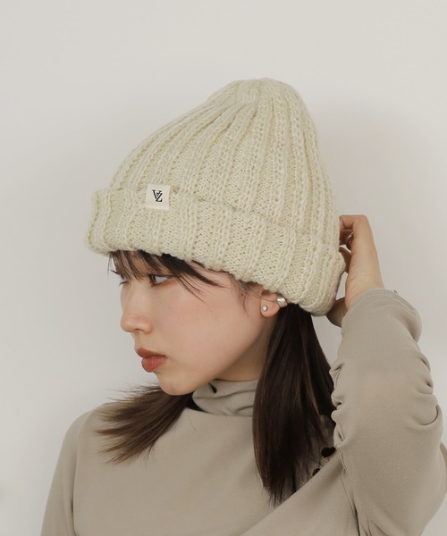 ROOPTOKYO（ループトウキョウ）の「VARZAR/バザール monogram label rung beanie ビーニー（ニットキャップ/ビーニー・メンズ・ブラック/アイボリー/グレー・FREE）」の16枚目の写真
