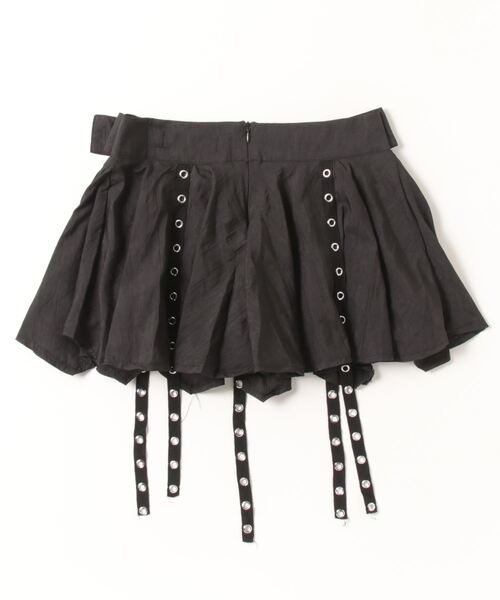 .KOM(ドットコム)の「『.KOM/ドットケーオーエム』ハトメデザインスカート【Y】【CN】(スカート・レディース・ブラック・M)」の10枚目の写真