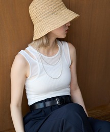 meilmada | シアーリブテレコタンクトップセット(タンクトップ)