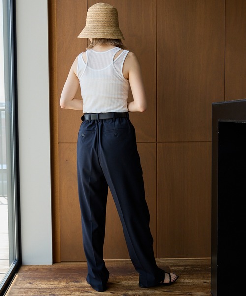 meilmada（メイルマダ）の「シアーリブテレコタンクトップセット（タンクトップ・レディース・ベージュ/オフホワイト/チャコールグレー・MEDIUM）」の11枚目の写真