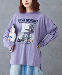 CUBE SUGAR（キューブシュガー）の「26/-天竺フォトプリントロンT（Tシャツ/カットソー・メンズ）」