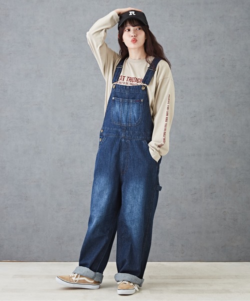 CUBE SUGAR（キューブシュガー）の「26/-天竺フォトプリントロンT（Tシャツ/カットソー・レディース・マルチ/ホワイト/パープル/グレイッシュベージュ/ブラック・M）」の16枚目の写真