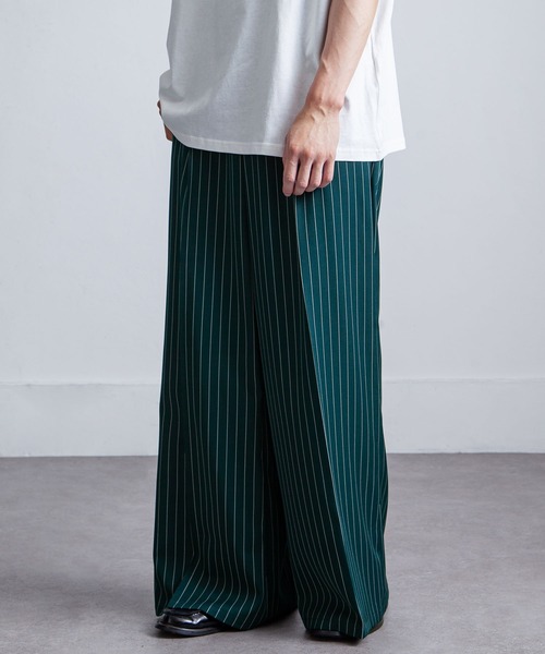 Wide Flare 1tuck slacks/ワイドフレアワンタックスラックス