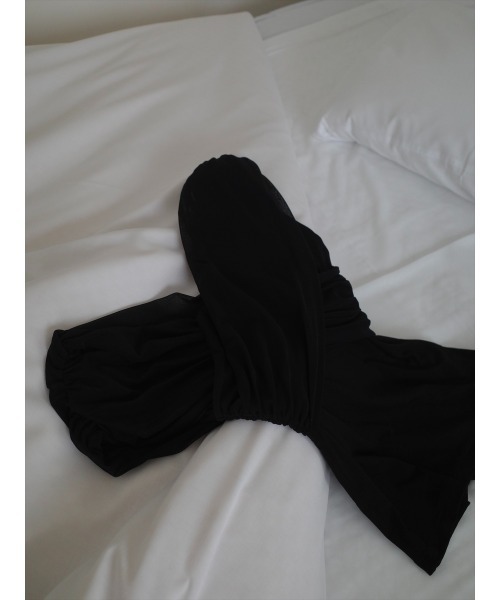 amel（エイメル）の「アシンメトリークロスチュールトップス（シャツ/ブラウス・レディース・ブラック・FREE）」の15枚目の写真