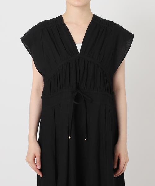 IENA LA BOUCLE コットンラミーワンピース ¥26,400