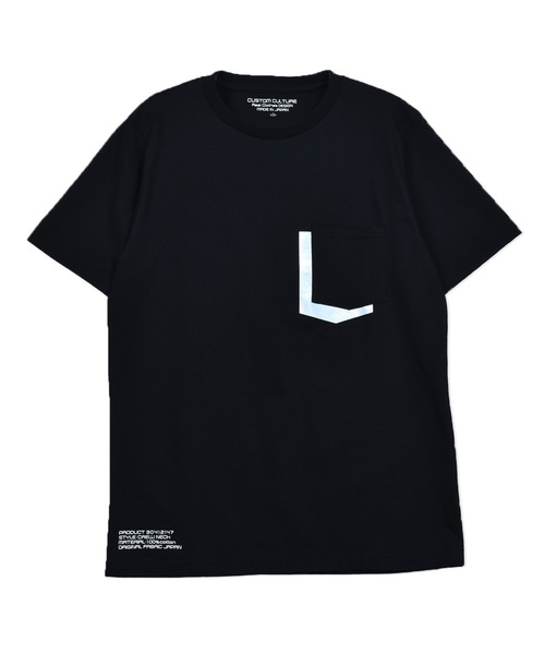 CUSTOM CULTURE（カスタムカルチャー）の「【Custom Culture】箔プリントショートスリーブ ポケットTシャツ / ポケT（Tシャツ/カットソー・メンズ・モカ/ブラック/ライトベージュ/チャコールグレー/オフホワイト・2/3/4）」の3枚目の写真