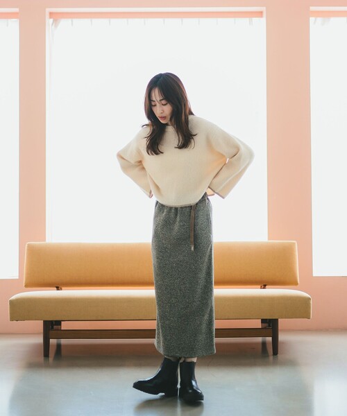 B:MING by BEAMS（ビーミングバイビームス）の「ソフト シャギー プルオーバー（ニット/セーター・レディース・ホワイト系その他5/グレー/ブルー系その他・ONE SIZE）」の14枚目の写真