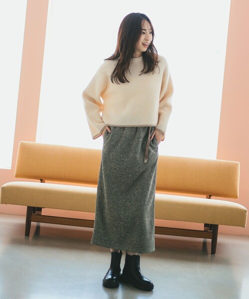 B:MING by BEAMS（ビーミングバイビームス）の「ソフト シャギー プルオーバー（ニット/セーター・レディース・ホワイト系その他5/グレー/ブルー系その他・ONE SIZE）」の15枚目の写真