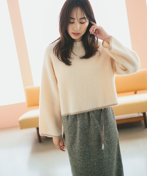 B:MING by BEAMS（ビーミングバイビームス）の「ソフト シャギー プルオーバー（ニット/セーター・レディース・ホワイト系その他5/グレー/ブルー系その他・ONE SIZE）」の17枚目の写真