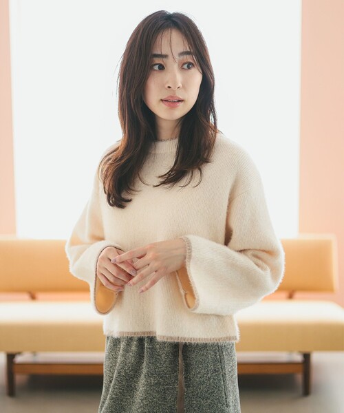 B:MING by BEAMS（ビーミングバイビームス）の「ソフト シャギー プルオーバー（ニット/セーター・レディース・ホワイト系その他5/グレー/ブルー系その他・ONE SIZE）」の18枚目の写真