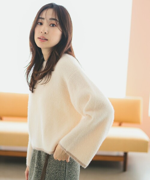 B:MING by BEAMS（ビーミングバイビームス）の「ソフト シャギー プルオーバー（ニット/セーター・レディース・ホワイト系その他5/グレー/ブルー系その他・ONE SIZE）」の20枚目の写真