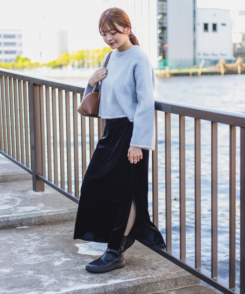 B:MING by BEAMS（ビーミングバイビームス）の「ソフト シャギー プルオーバー（ニット/セーター・レディース・ホワイト系その他5/グレー/ブルー系その他・ONE SIZE）」の6枚目の写真