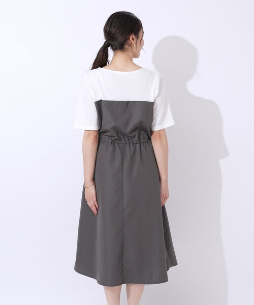 SHOO・LA・RUE(シューラルー)の「◆【洗える】一枚でコーデが決まる ビスチェドッキングワンピース(ワンピース・レディース・チャコール/ブラック系4・02/03/04)」の13枚目の写真