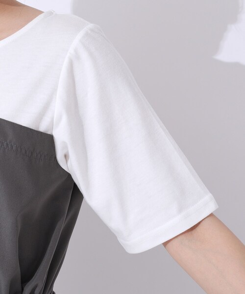 SHOO・LA・RUE(シューラルー)の「◆【洗える】一枚でコーデが決まる ビスチェドッキングワンピース(ワンピース・レディース・チャコール/ブラック系4・02/03/04)」の15枚目の写真