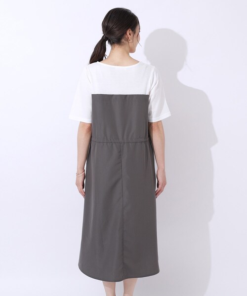 SHOO・LA・RUE(シューラルー)の「◆【洗える】一枚でコーデが決まる ビスチェドッキングワンピース(ワンピース・レディース・チャコール/ブラック系4・02/03/04)」の20枚目の写真