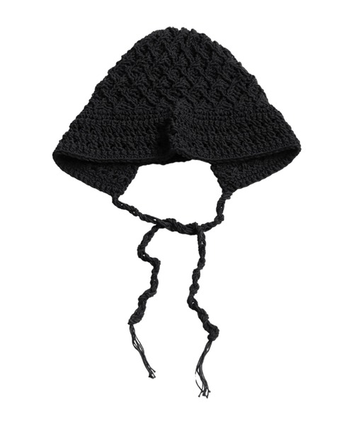 antiqua(アンティカ)の「クロシェハット(ニットキャップ/ビーニー・レディース・ブラック/ベージュ・FREE)」の15枚目の写真