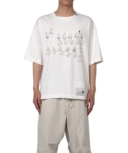 Maison Mihara Yasuhiro ダックプリント クルーネック Tシャツ Maison MIHARA YASUHIRO（メゾンミハラヤスヒロ）の「Ducks