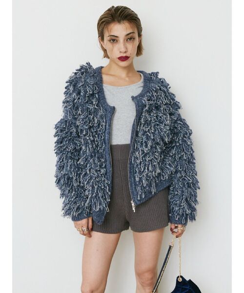 EVRIS（エヴリス）の「ニットショートパンツ（その他パンツ・レディース・グレー/ブラック/アイボリー・FREE）」の17枚目の写真