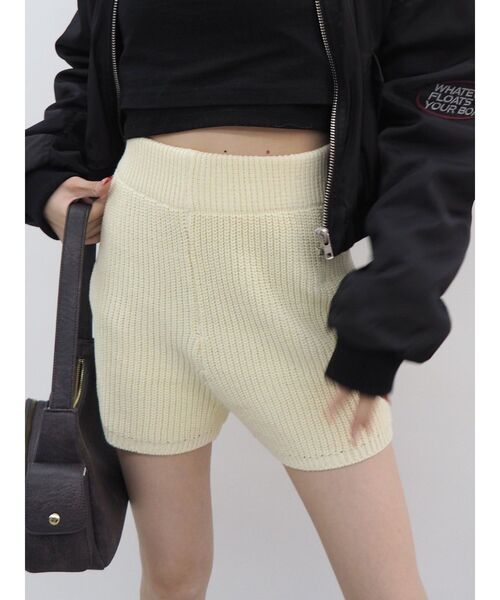 EVRIS（エヴリス）の「ニットショートパンツ（その他パンツ・レディース・グレー/ブラック/アイボリー・FREE）」の18枚目の写真