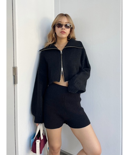 EVRIS（エヴリス）の「ニットショートパンツ（その他パンツ・レディース・グレー/ブラック/アイボリー・FREE）」の6枚目の写真