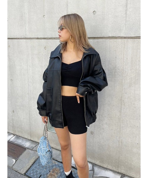 EVRIS（エヴリス）の「ニットショートパンツ（その他パンツ・レディース・グレー/ブラック/アイボリー・FREE）」の11枚目の写真