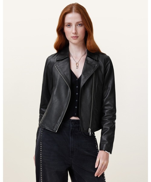 VELA SLIM FIT LEATHER BIKER JACKET | VELA スリム フィット レザー