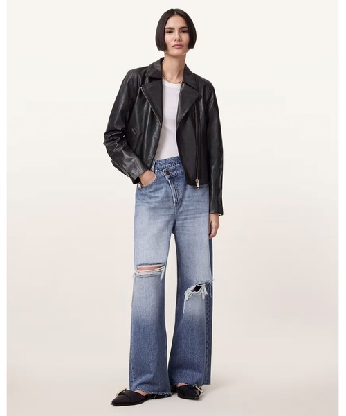 ALLSAINTS(オールセインツ)の「VELA SLIM FIT LEATHER BIKER JACKET | VELA スリム フィット レザー バイカー ジャケット(ライダースジャケット・レディース・ブラック・6/8/10/4/2)」の20枚目の写真