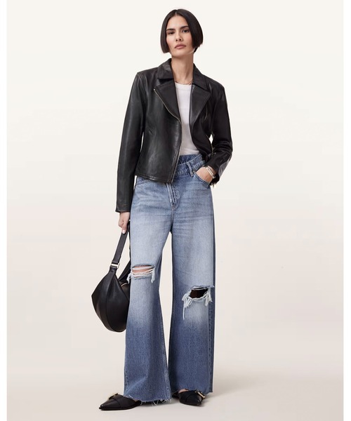 ALLSAINTS(オールセインツ)の「VELA SLIM FIT LEATHER BIKER JACKET | VELA スリム フィット レザー バイカー ジャケット(ライダースジャケット・レディース・ブラック・6/8/10/4/2)」の22枚目の写真