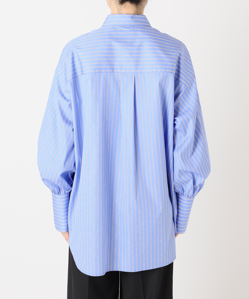 JOURNAL STANDARD（ジャーナルスタンダード）の「CPポプリンターンナップカフシャツ（シャツ/ブラウス・レディース・ダークブルー/エメラルドブルー/サックスブルー・FREE）」の6枚目の写真