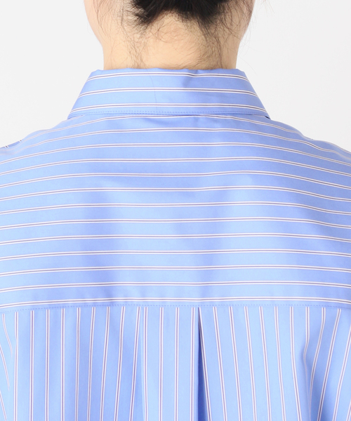 JOURNAL STANDARD（ジャーナルスタンダード）の「CPポプリンターンナップカフシャツ（シャツ/ブラウス・レディース・ダークブルー/エメラルドブルー/サックスブルー・FREE）」の7枚目の写真