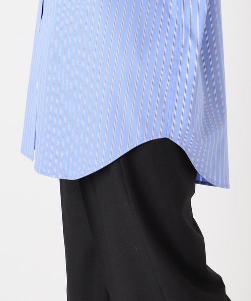 JOURNAL STANDARD（ジャーナルスタンダード）の「CPポプリンターンナップカフシャツ（シャツ/ブラウス・レディース・ダークブルー/エメラルドブルー/サックスブルー・FREE）」の11枚目の写真